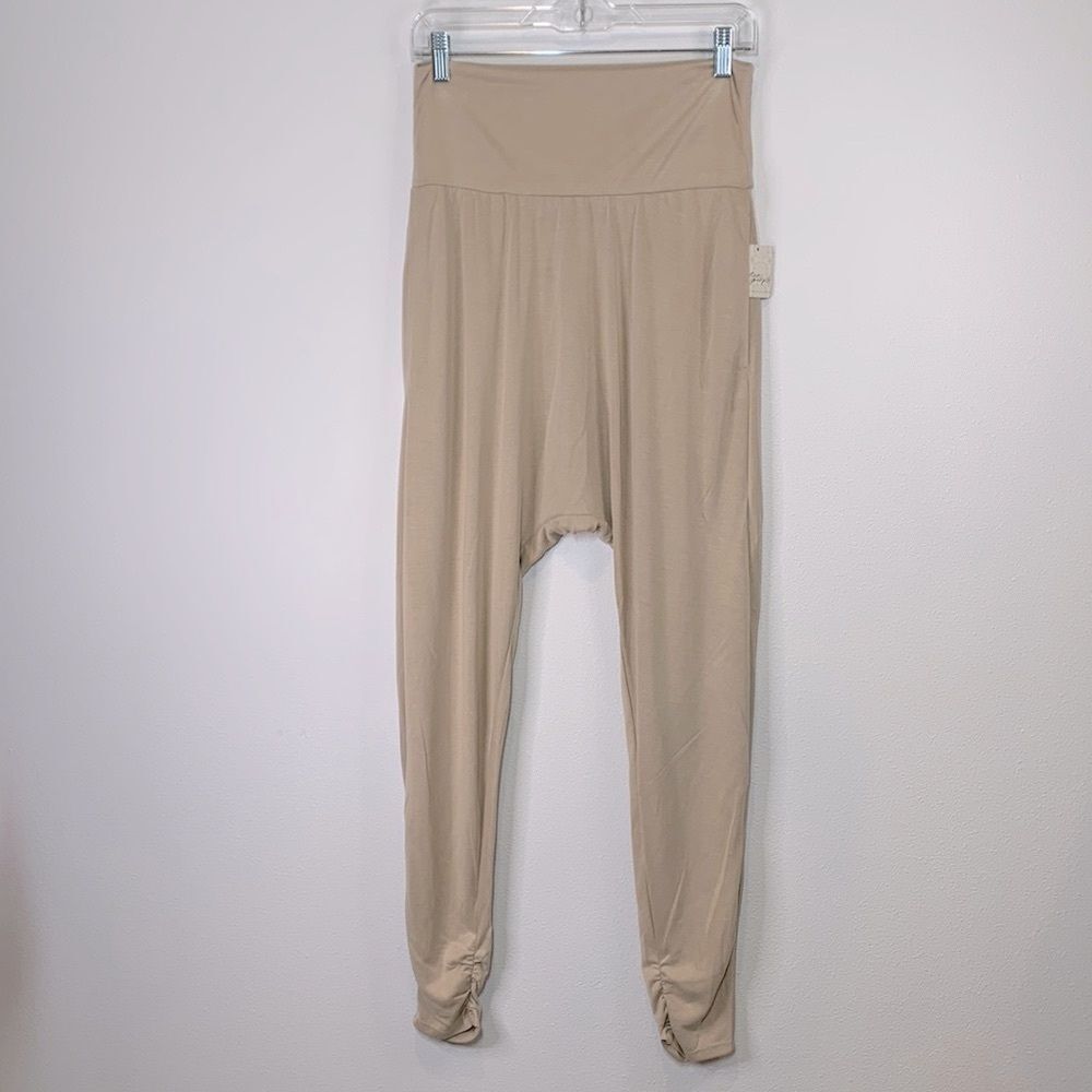 FREE People FP movement relaxed harem pants cinched details at ankle women sz S